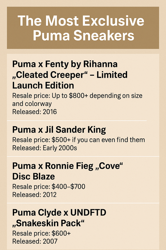 The Most Exclusive Puma Sneakers Ever Released